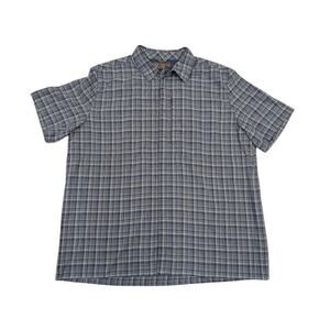 5.11 Tactical Series Shirt Mens XL Blue Check Vented Hiking Pockets Outdoor